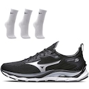 Tênis Mizuno Wave Mirai 5 + 3 Pares de Meia Cano Médio - Masculino - Foto 1