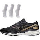 Tênis Mizuno Wave Falcon 5 + 3 Pares de Meia Cano Médio - Masculino - Foto 1