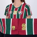 Camisa do Fluminense I 2024 Jogador Patch Libertadores Umbro - Feminina - Foto 5