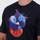 Camiseta adidas Hoops Floral - - Foto 5