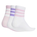 Kit Meias adidas Crew com 3 Pares Infantil - Foto 2