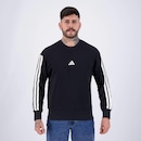 Blusão de Moletom Adidas 3S - Masculino - Foto 1