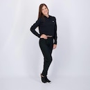 Conjunto Cropped Manga Longa e Calça Area Preta - Foto 3