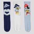 Meia adidas Mickey Disney - 3 Pares - Unissex - Foto 2