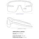 Óculos de Sol Oakley Ciclismo Rslv Matte Celeste Prizm Ruby - Foto 7