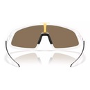 Óculos de Sol Oakley Ciclismo Rslv Matte White Prizm 24K - Foto 3