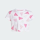 Camiseta Cropped adidas Seasonal Essentials Logo Celebration - Infantil - Foto 3