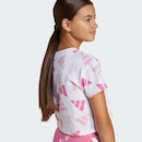 Camiseta Cropped adidas Seasonal Essentials Logo Celebration - Infantil - Foto 6