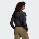 Jaqueta de Moletinho Capuz aidas Zíper Essentials Três Listras - Feminina - Foto 4