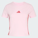 Camiseta adidas Essentials Três Listras Slim - Feminina - Foto 2