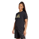 Camiseta Estampada Tech Metallic adidas - Feminina - Foto 2