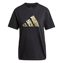 Camiseta Estampada Tech Metallic adidas - Feminina - Foto 1