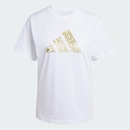 Camiseta Estampada Tech Metallic adidas - Feminina - Foto 3