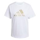Camiseta Estampada Tech Metallic adidas - Feminina - Foto 1