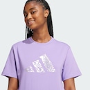 Camiseta Estampada Tech Metallic adidas - Feminina - Foto 5