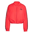 Jaqueta Bomber adidas Cropped Isolamento Essentials Três Listras - Feminina - Foto 1
