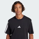 Camiseta Malha Simples Essentials Três Listras - adidas - Homem - Foto 7