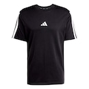 Camiseta Malha Simples Essentials Três Listras - adidas - Homem - Foto 1