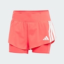 Shorts adidas Bolso Gel 2 Em 1 Adizero Running - Feminina - Foto 3