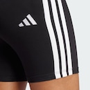 Shorts adidas Biker Cós Alto Essentials Três Listras - Feminina - Foto 6