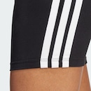 Shorts adidas Biker Cós Alto Essentials Três Listras - Feminina - Foto 7