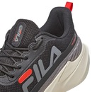 Tênis Fila Progress Lite Masculino - Preto e Vermelho - Foto 6