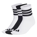 Meias adidas Caneladas 3 Pares Infantis - Infantil - Foto 1