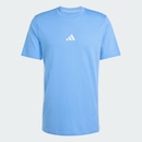 Camiseta adidas Malha Simples Essentials Três Listras - Masculina - Foto 2