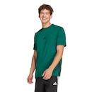 Camiseta adidas Malha Simples Essentials Três Listras - Masculina - Foto 1