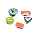 Jibbitz™ mini sushi party 3d pack com 5 peças unico - Unissex - Foto 2
