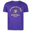 Camiseta New Era Los Angeles Lakers Core NBA - Masculina - Foto 1