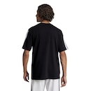 Camiseta adidas Malha Simples Essentials Três Listras - Masculina - Foto 2