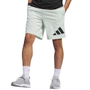 Short Adidas Logo Verde Claro e Preto - Masculino - Foto 1