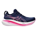 Tênis Asics Nimbus 26 Corrida Marinho e Pink - Feminino - Foto 1