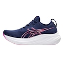 Tênis Asics Nimbus 26 Corrida Marinho e Pink - Feminino - Foto 2