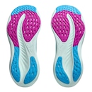 Tênis Asics Nimbus 26 Corrida Celeste e Prata - Feminino - Foto 5