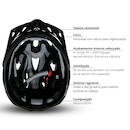 Capacete de ciclismo Rava Space 4 MTB - Unissex - Foto 5