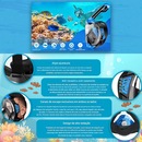 Mascara Subaquática de de Mergulho Gold Sports Gold Full Face Com Snorkel - Foto 5