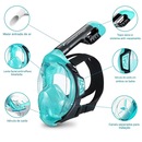 Mascara Subaquática de de Mergulho Gold Sports Gold Full Face Com Snorkel - Foto 2