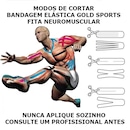 Bandagem Elástica Gold Sports Adesiva Neuromuscular - Foto 5