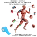 Bandagem Elástica Gold Sports Adesiva Neuromuscular - Foto 4