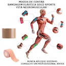 Bandagem Elástica Gold Sports Adesiva Neuromuscular - Foto 4
