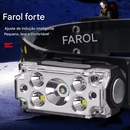 Lanterna Cabeça Gold Sports Magnética Leds Cob RecarregáveL Prova d Água 4 Modos de Iluminação - Foto 6