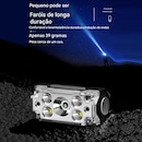 Lanterna Cabeça Gold Sports Magnética Leds Cob RecarregáveL Prova d Água 4 Modos de Iluminação - Foto 7