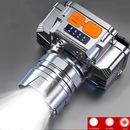 Lanterna Cabeça Gold Sports Retro Led RecarregáveL Prova dÁgua 3 Modos Iluminação 1800 lúmens - Foto 5