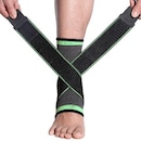 Kit Par de Tornozeleira Ortopédica DK Ajustável com Suporte Elástico Cinta de Compressão - Foto 3