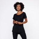 Camiseta Manga Curta Orbis Fitness Comprida Tapa Bumbum - Feminina - Foto 2