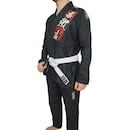 Faixa Jiu Jitsu Naja Extreme Ponta Preta Unissex - Foto 2