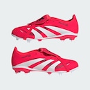 Chuteira de Campo adidas Predator League Fold-Over - Infantil - Foto 9