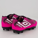 Chuteira Campo Umbro Orbit Juvenil Rosa - Foto 3